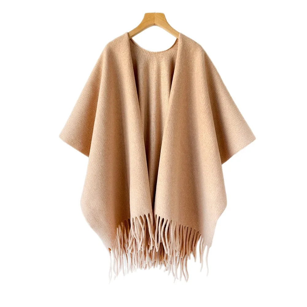 Winter Shawl Cape Womens Thick - đánh giá và giá Woven Scarf Blanket