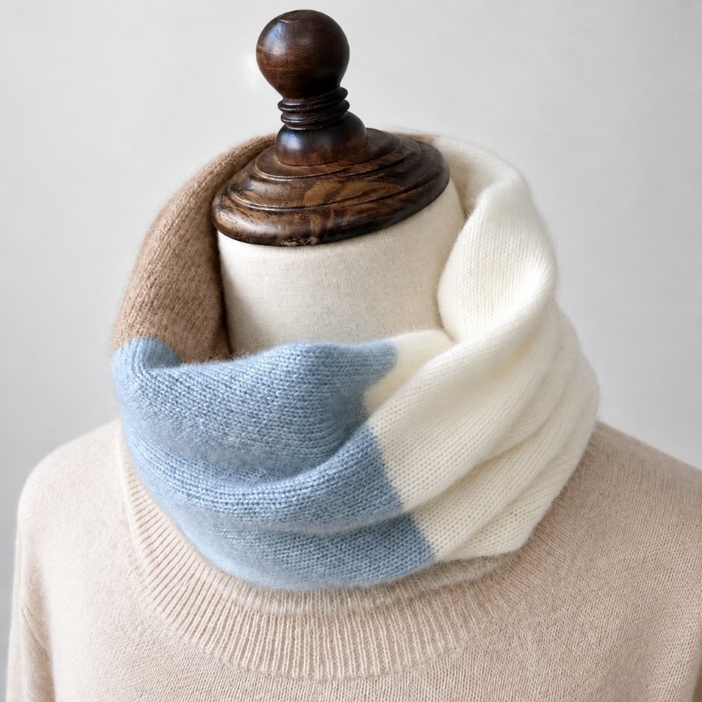 Soft Splicing Color Infinity S - đánh giá và giá Infinity Scarf Knit