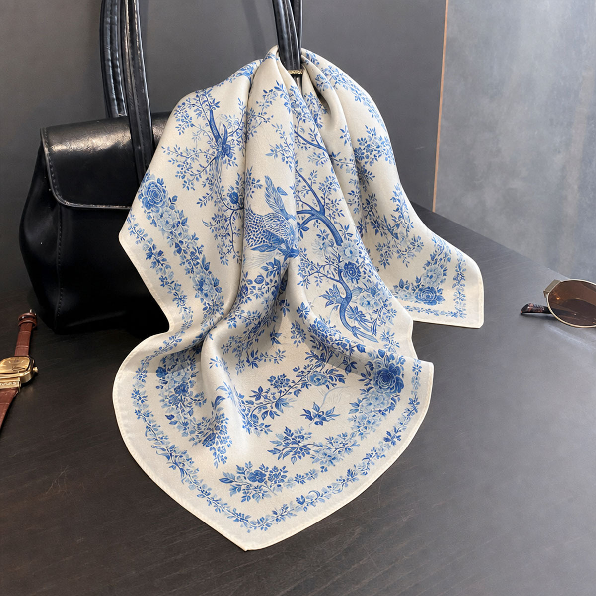 100% Real Silk Scarf Women Squ - đánh giá và giá Scarf Silk Square