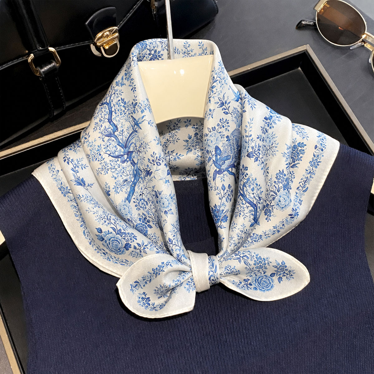 100% Real Silk Scarf Women Squ - đánh giá và giá Scarf Silk Square