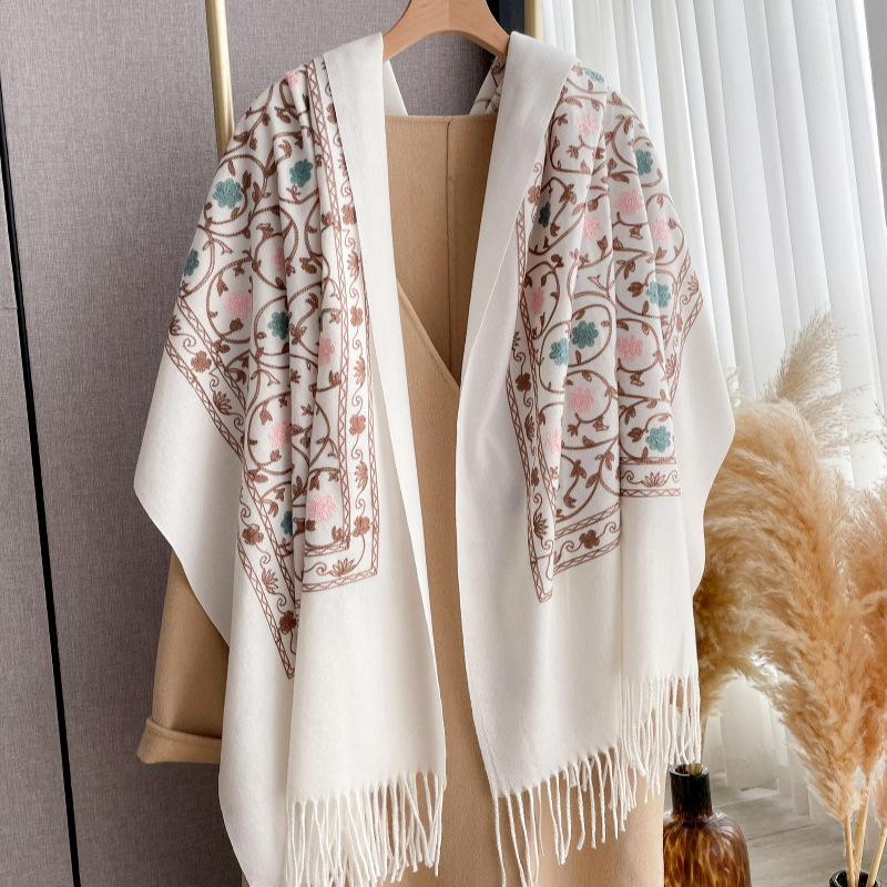 2025 New Embroidery Cashmere S - đánh giá và giá Woven Scarf Blanket